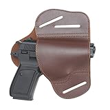 1911 Holster,Outside The Waistband Leather Gun Holster Fits 1911 Style Handguns