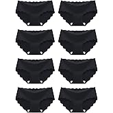 Demifill Teen Girls Seamless Underwear Tagless No Show Panties for Teens Pack of 8 Multipack