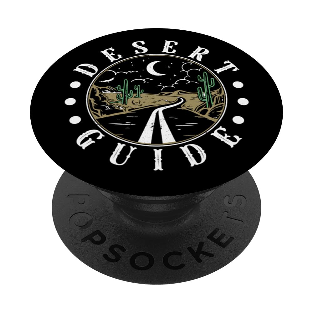 Desert Guide Sunset Landscape Saguaro Cactus PopSockets Swappable PopGrip