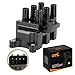 QYL Ignition Coil Pack Compatible with Ford Mazda Mercury F150 Ranger Freestar Mustang Taurus B3000 Sable Monterey Windstar V6 3.9L 4.0L 4.2L 2.5L 3.0L 3.8L Replacement For C1312 DG485 FD498