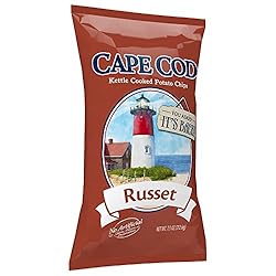 Cape Cod Potato Chips, Russet Kettle Cooked, 7.5