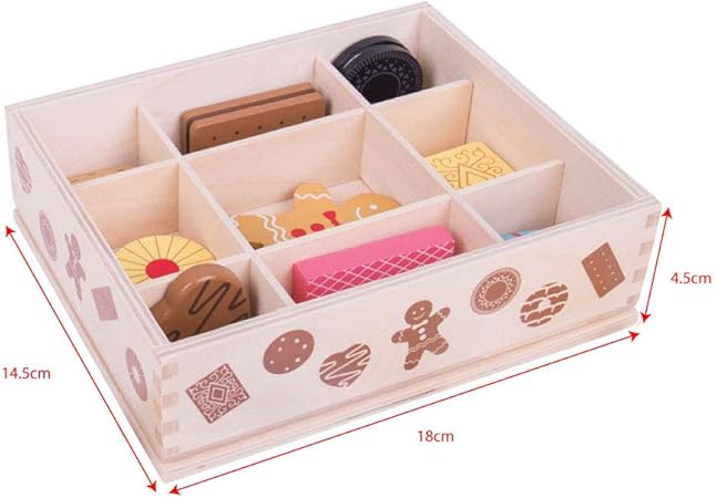 wooden toy biscuits