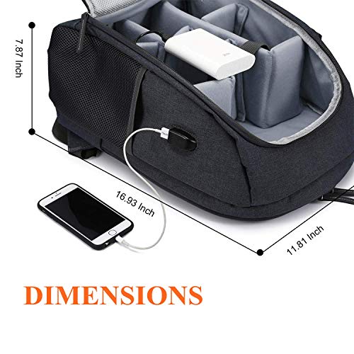 Selighting-Mochila-Fotogrfica-Multifuncin-y-Impermeable-para-Cmaras-Rflex-Digital-SLR-Lentes-Trpode-Flash-Laptop-Porttil-Canon-Nikon-Sony-Drone-y-Accesorios
