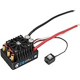 XC C10 Sensorless Brushless ESC for RC Car, 2-4S Lipo,120A Continuous Current,4-6A、6.0/7.4V BEC,Applicable to 1/10 Trucks Short Course Monster ON/Off Roads (No Connector)