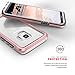 Zizo ION Series Compatible with Samsung Galaxy S9 Case Military Grade Drop Tested with Tempered Glass Screen Protector Rose Gold Clear