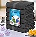 Utopia Towels Cotton Towels, Grey, 22 x 44 Inches Towels for Pool, Spa, and Gym Lightweight and Highly Absorbent Quick Drying Towels, (Pack of 6)