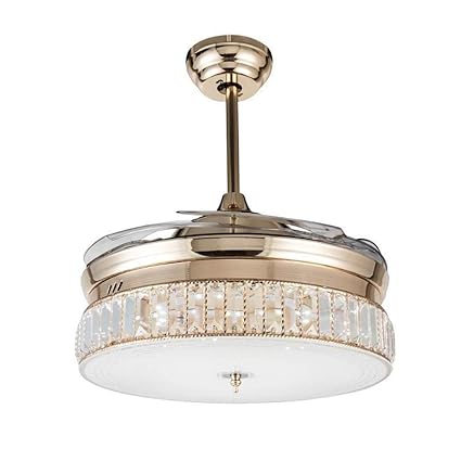 Amazon Com Silent Ceiling Fan Light Modern Invisible Acrylic Led
