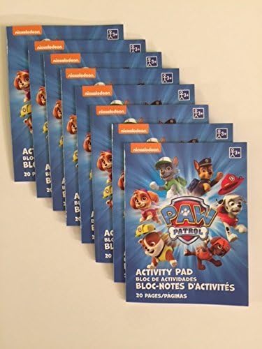 Set of 8 Paw Patrol Mini Activity Book Party Favors
