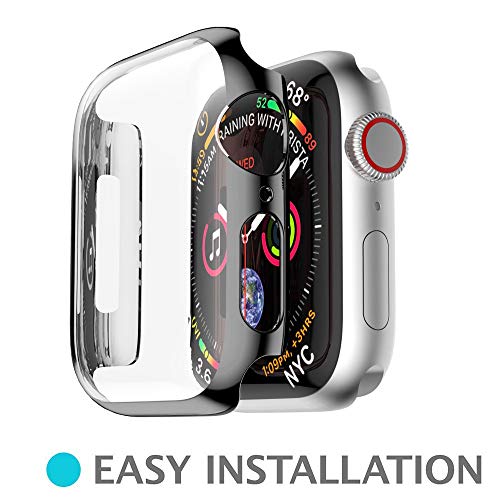 Ultra Thin Cases Cover,Saying For Apple Watch 4 44mm Cases Protective Bumper Perfectly Replace organizer (Black)