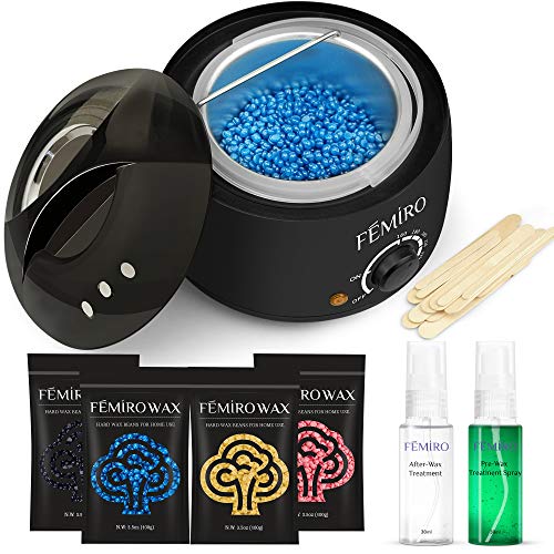Femiro FE-07 Waxing Kit, Wax Warmer Hard Wax Beans Hair Removal Kit with Wax Treatment Spray for Women Men At Home Waxing - Thumbnail 7