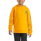 Carhartt Kid's CA6581 Long-Sleeve Graphic Sweatshirt - Boys - X-Large (18-20) - Bright Marigold