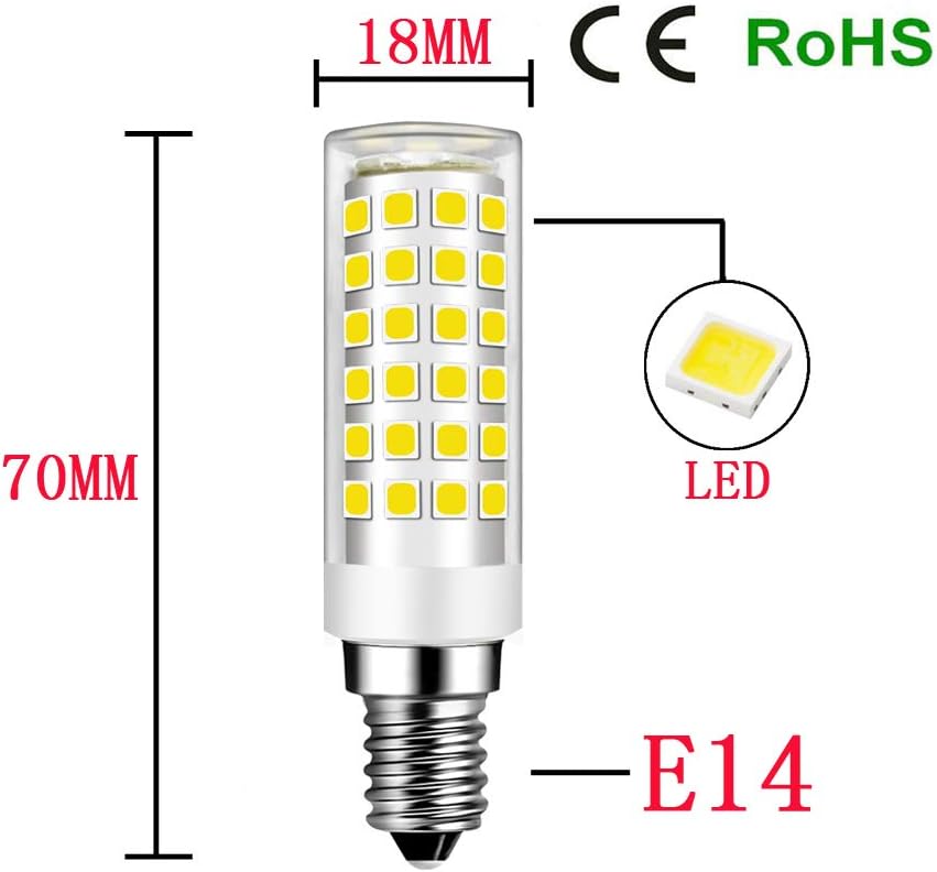 MENTA E14 LED 9W Light Bulbs, Cool White 6000K, 9W Equivalent 75W Halogen, 750lm, 9W E14 Energy Saver Bulbs, Not Dimmable - Image 3