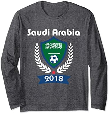 Unisex Saudi Arabia Soccer shirt Team Russia 2018 TShirt Football 2XL Dark Heather