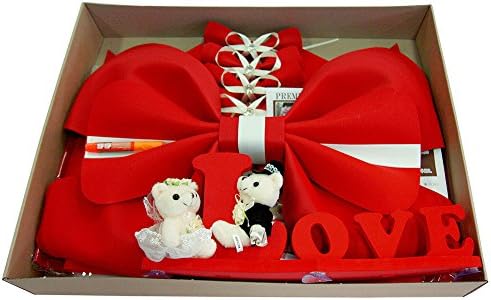 luvhunter Red Car Bow, Car Decor Set for Wedding