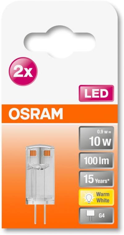 OSRAM Pack of 20 x LED PIN 12 V, Clear, Set of 20 Lamps - Image 3