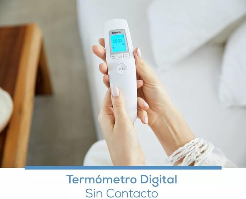 Thermomètre infrarouge numérique sans contact FT 90/thermomètre pour bébé/pour mesurer facilement sur le front pour adultes et enfants/affichage numérique/avec batterie, 1 pièce (lot de 1) — photo 2 sur 8