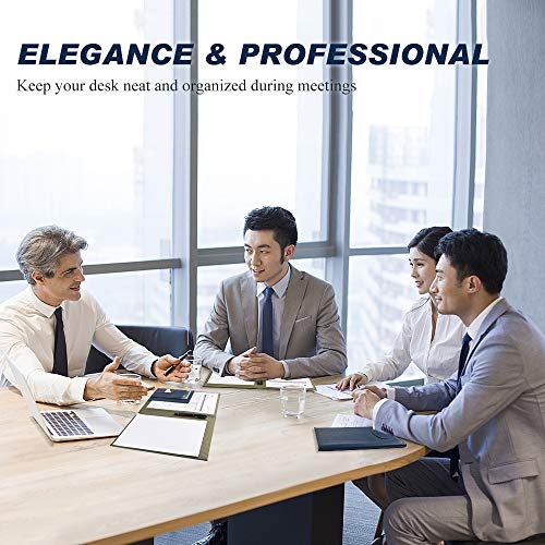 LeatherÂ PortfolioÂ Folder Padfolio forÂ Business School Office Conference Presentation Interview, Leather Resume Padfolio Folder for Men WomenÂ A4 Or LetterÂ Size WritingÂ PadÂ Notepad Organizer