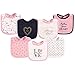 Hudson Baby Unisex Baby Cotton Bibs, Love, One Size