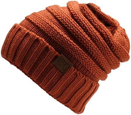 Unisex Trendy Warm Oversized Chunky Knitted Braided Beanie Hat (C14)