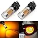 ENDPAGE Extremely Bright 3157 3156 3057 3056 4157 LED Bulbs 54-SMD LED Chipsets with Projector for Turn Signal Lights, Side Marker Lights, Amber Yellow (Pack of 2)