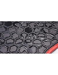 TODO tipo de clima alfombrilla de piso cabina delantera y trasera alfombra de goma ajuste 2015   2017 toyota highlander, Rojo