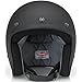 Biltwell Inc. Bonanza Flat Black Open Face Helmet Large