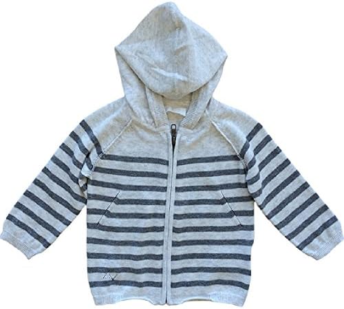 Zadig Et Voltaire Baby Girls Grey Knit Hoodie with Butterfly (12M)