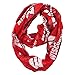 Littlearth NCAA Wisconsin Badgers Sheer Infinity Scarf, Team Color, 70” x 25”