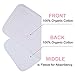 5-Pack Burp Cloths Girls, Large 21×10 Inch Thick Triple Layer Burp Cloth for Baby Girls, 100% Organic Cotton Ultra Soft and Absorbent Burp Rags for Newborn | Baby Shower/Registry Gift Set by Upsimples