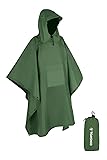 TOMSHOO Multifunctional Raincoat with Hood Hiking