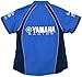 JH DESIGN GROUP Women's Yamaha Racing Embroidered Crew Shirts in Blue & Red (X-Large, Blue)