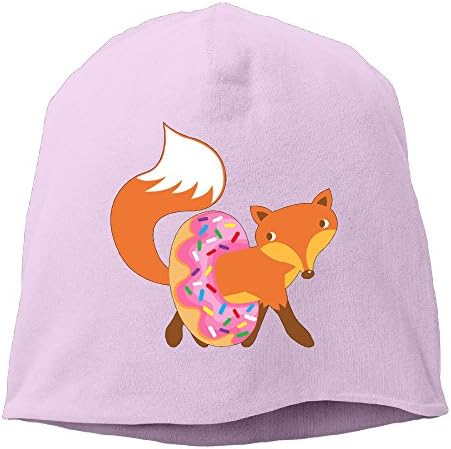 Fox And Doughnut Women/Men Wool Hat Soft Stretch Beanies Skull Cap Unisex