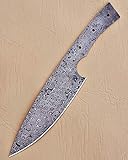 JNR TRADERS VK6045 Handmade Damascus Steel Chef Kitchen Knife Blank Blade Rain Drop Pattern 10.50 Inches