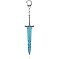 SONGCHANGJEWELRY Elden Ring Frost Knight's Sword Keychain - Ranni Dark Moon Greatsword Toys Collection - Decoration Gift for Women Men Fans