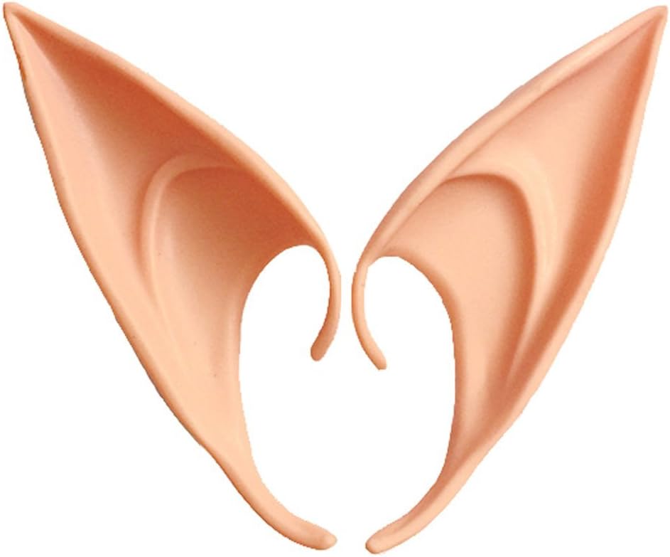 KQueenStar Elf Ears – Cosplay Accessories Halloween Anime Pixie Soft Pointed Fake Ears Costumes Party