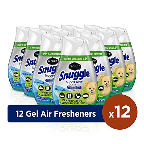 Renuzit Snuggle Adjustable Gel Air Freshener Cones, SuperFresh Original Scent, Odor Elimination