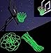 LEADTEAM Basketball Net Luminous Outdoor Glow in The Dark Portable Sun Powered Sports Nylon Glowing Night