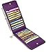 YALUXE Leather Wallet for Women Women's RFID Blocking Genuine Leather Multi Card Organizer Wallet with Zipper Pocket RFID Blocking Purple