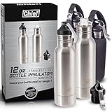 Chief Stainless Steel Beer Bottle Cooler Insulator Twin Pack. Buy 2 of the Twin Packs and get a Bonus Chief Tumbler worth $22.88! Includes Two Bonus Steel Bottle Openers + Two Insulated Bags + E-Book