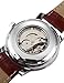 AMPM24 Fashion Men's Skeleton Automatic Mechanical Date Brown Leather Wrist Watch PMW044
