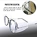 8 Pairs Safety Eye Glasses Side Shields Slip On Clear Side Shields for Safety Glasses, Fits Small to Medium Eyeglasses, Added More Protection on Safety Glasses