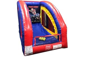 POGO BOUNCE HOUSE Ultralite Sealed Air Frame Games | Ball and Bag Toss | Includes Frame, Panel, Built-in Blower, Balls, and Bag | for Backyards, Carnivals, Schools, Birthday Parties