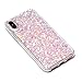 iPhone X Case, iPhone 10 Bling Case, Moonmini Ultra Slim Bling Glitter Soft TPU Silicone Bumper Anti Scratch Shockproof Full Protection Back Cover for iPhone X/iPhone XS Pink