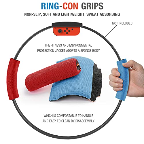 [4 PACK] Leg Straps and RingCon Grips for Switch Ring Fit Adventure