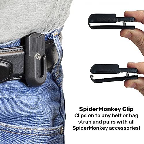 Spider Holster SpiderMonkey Belt Holster Clip and Elastic Wrap for Action Camera Grips Waist