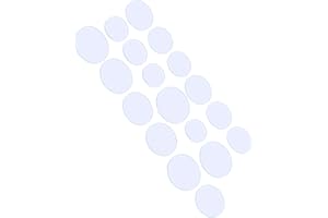 Watch Crystal Lens Glass Round Flat Mineral Replacement Parts 18Pcs Watch Glass Flat Crystal Transparent Lens Set for Watches
