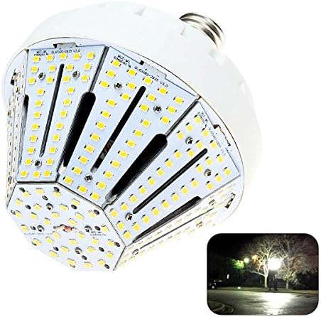 Phenas 60W LED Corn Light Bulbs E26 Base 9500 Lumens 5000K for Street Area Light, Parking Lot, Post Lighting, Gymnasium,Warehouse, Subway, Porch, Backyard, Garden Super Bright
