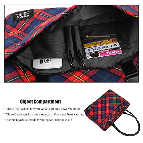 image for Laptop Tote Bag DTBG 15.6 Inch Women Shoulder Bag Canvas Briefcase Cas