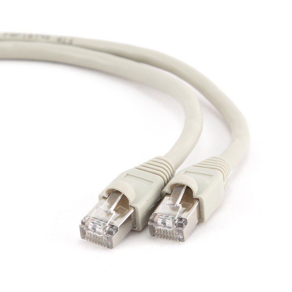 Gembird Cable Utp Cat6 Awg24 Stranded Foil Shielded Patch Cord With Moulded Strain Relief/ 0.5m Grey