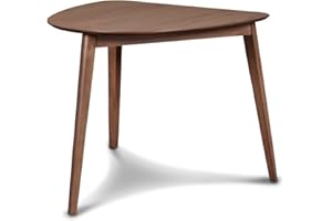 New Classic Furniture Oscar Wood Corner Table, Walnut